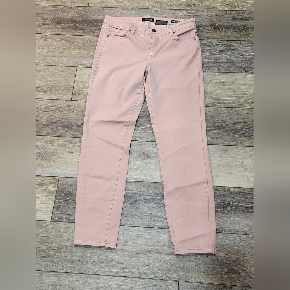 Buffalo David Bitton Pink Women's Midrose Ankle Grazer Jeans Size 6/28